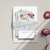 Zaproszenia ślubne z kolekcji Kreska i kwiaty firmy Cartolina - zaproszenia ślubne