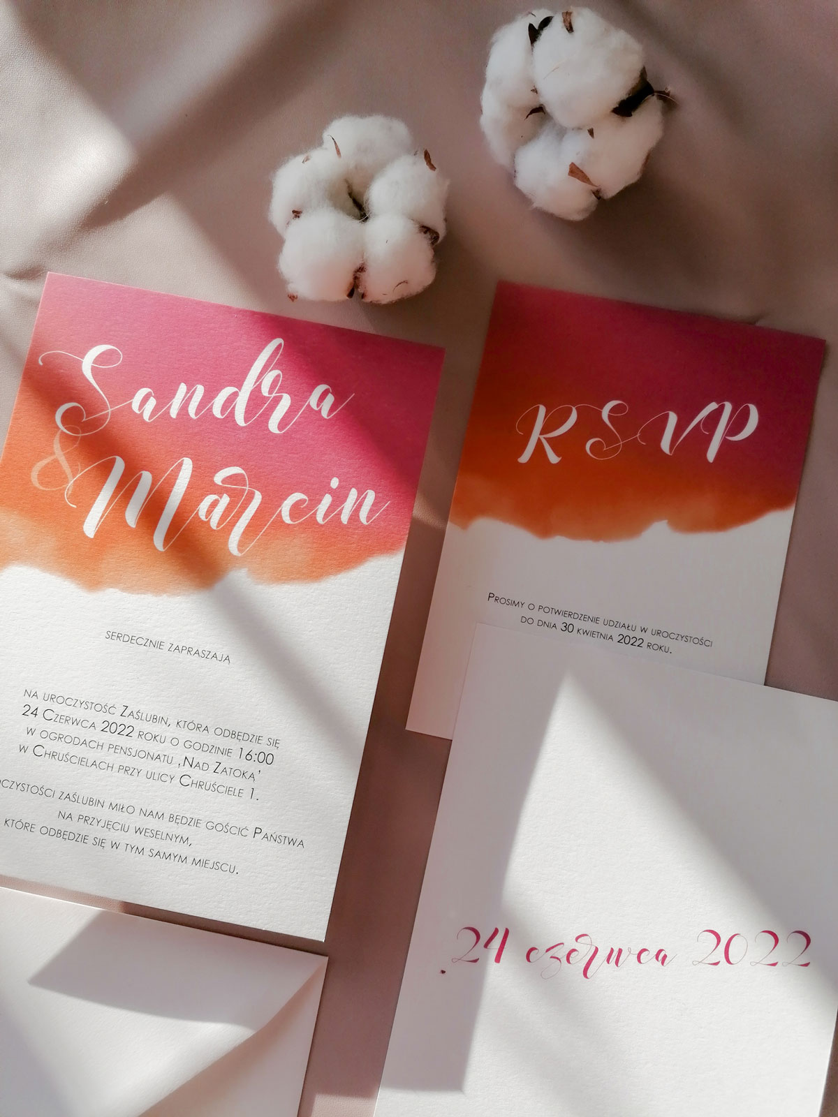 zaproszenia kolorowe