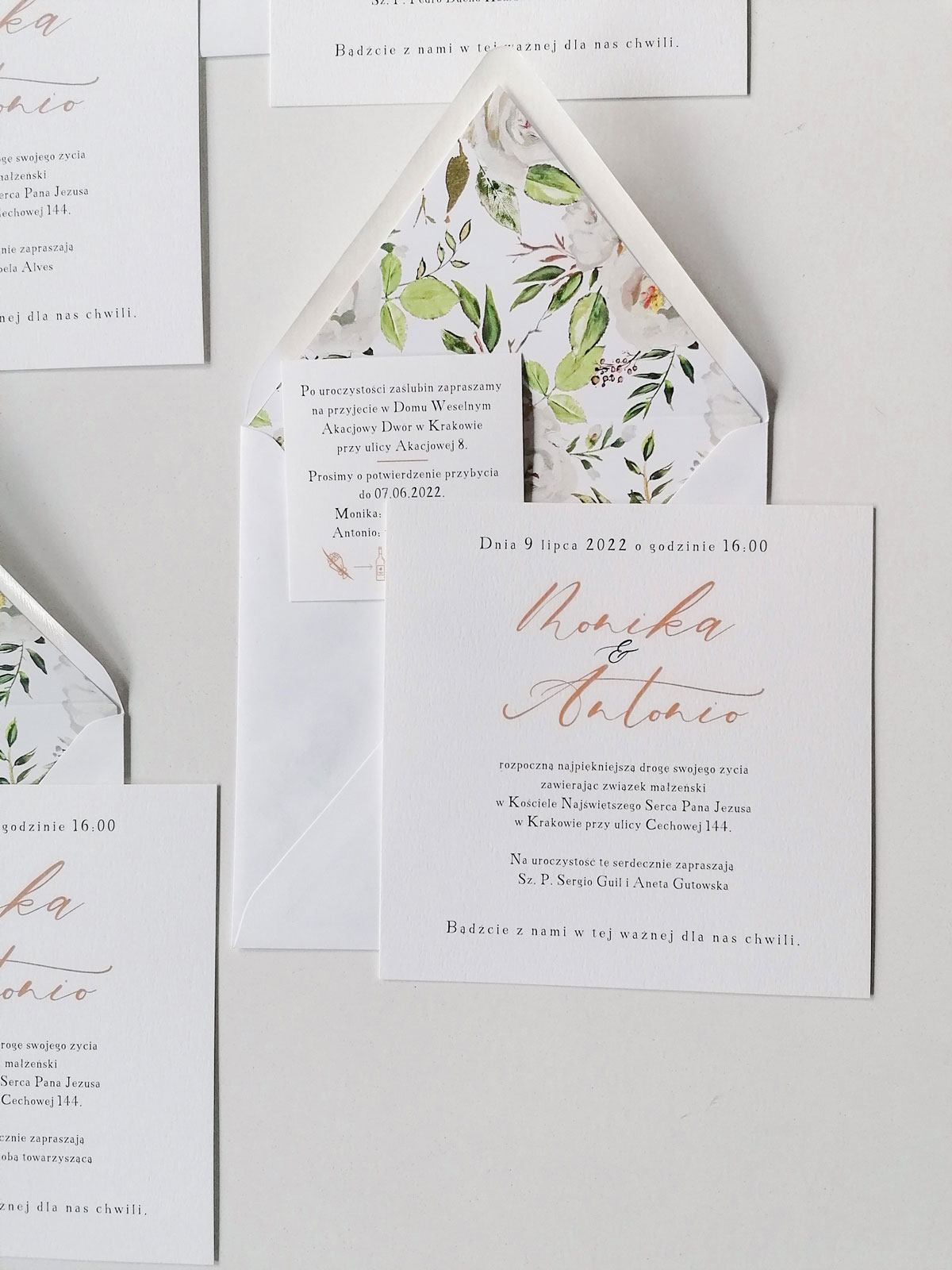 eleganckie zaproszenia ślubne