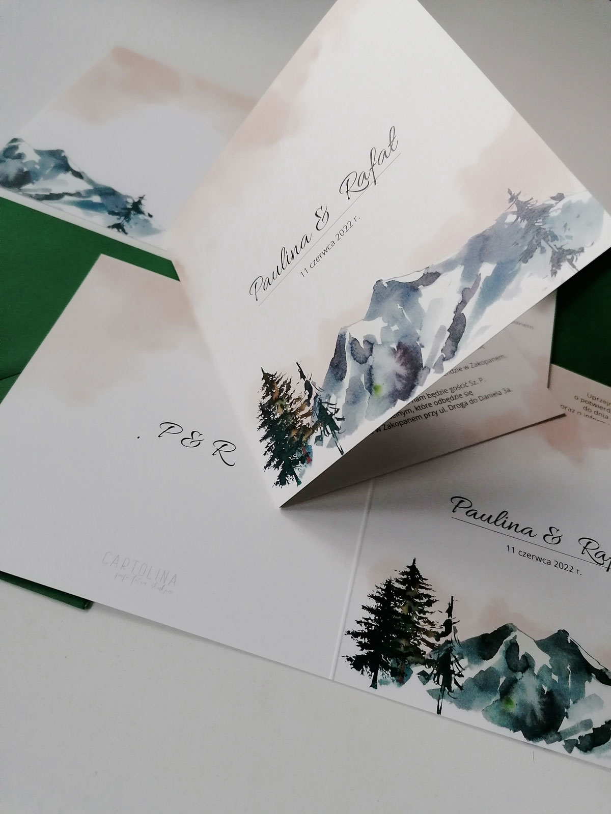 zaproszenia gorskie skladane 3