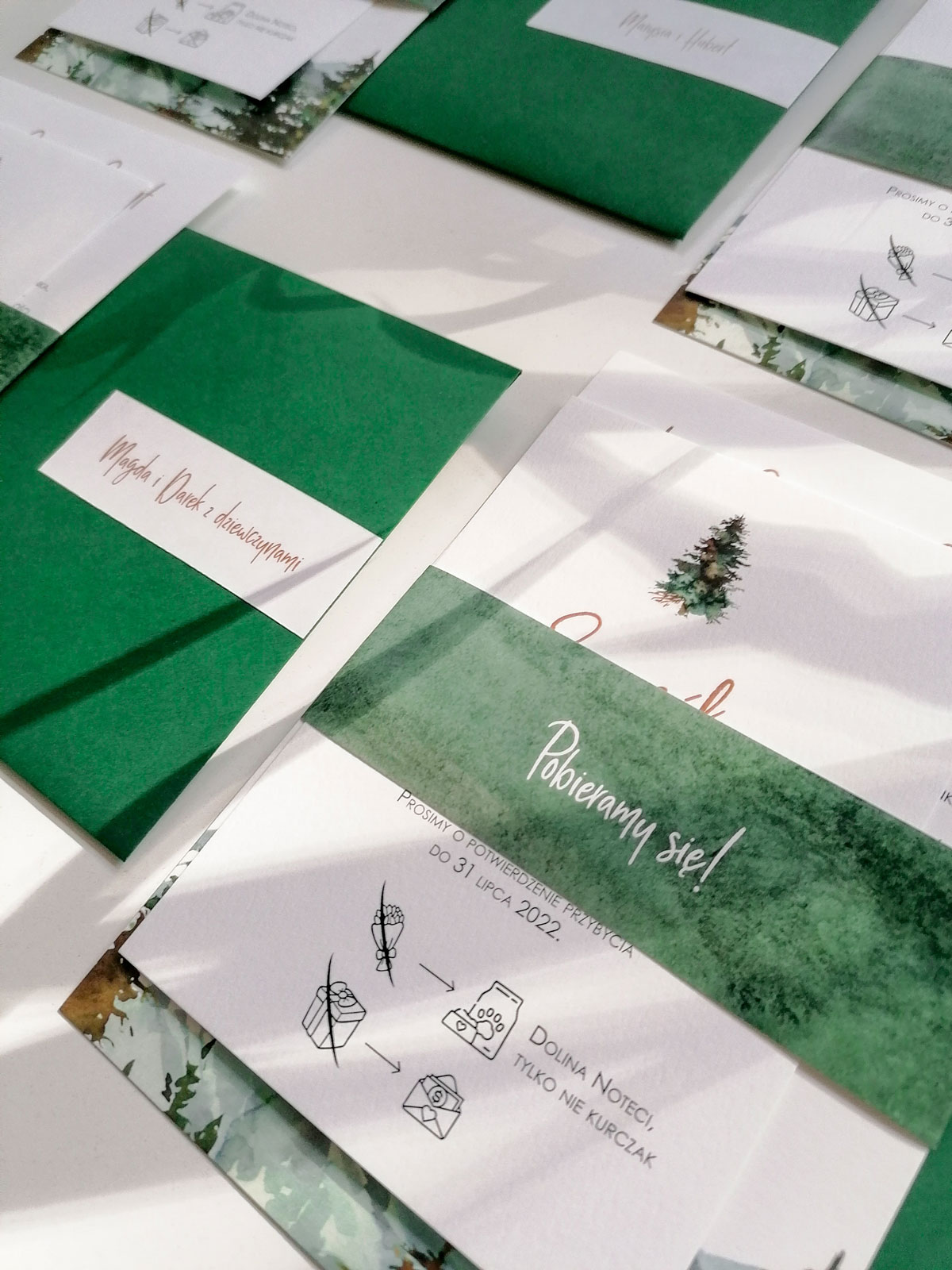 zaproszenia gorskie jezioro z opaska 2