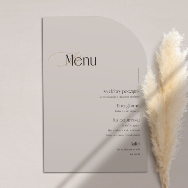 509 menu elegancja zaokraglony rog