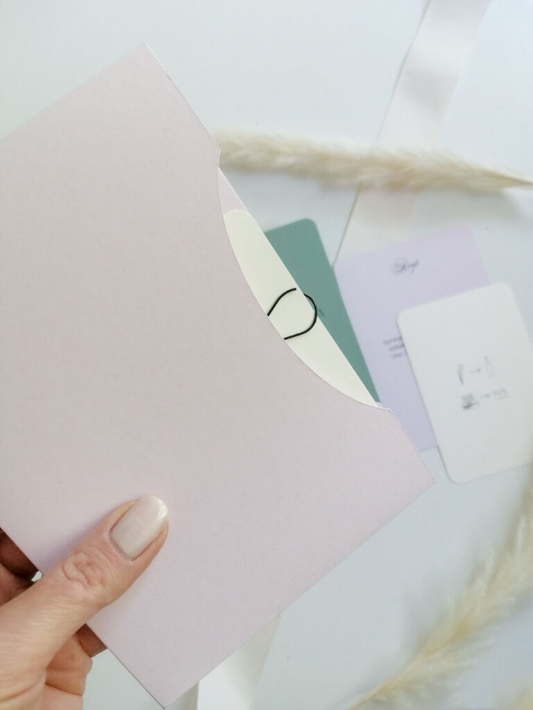 pastelowe zaproszenia ślubne w folderze kolekcja New York cartolina (1)