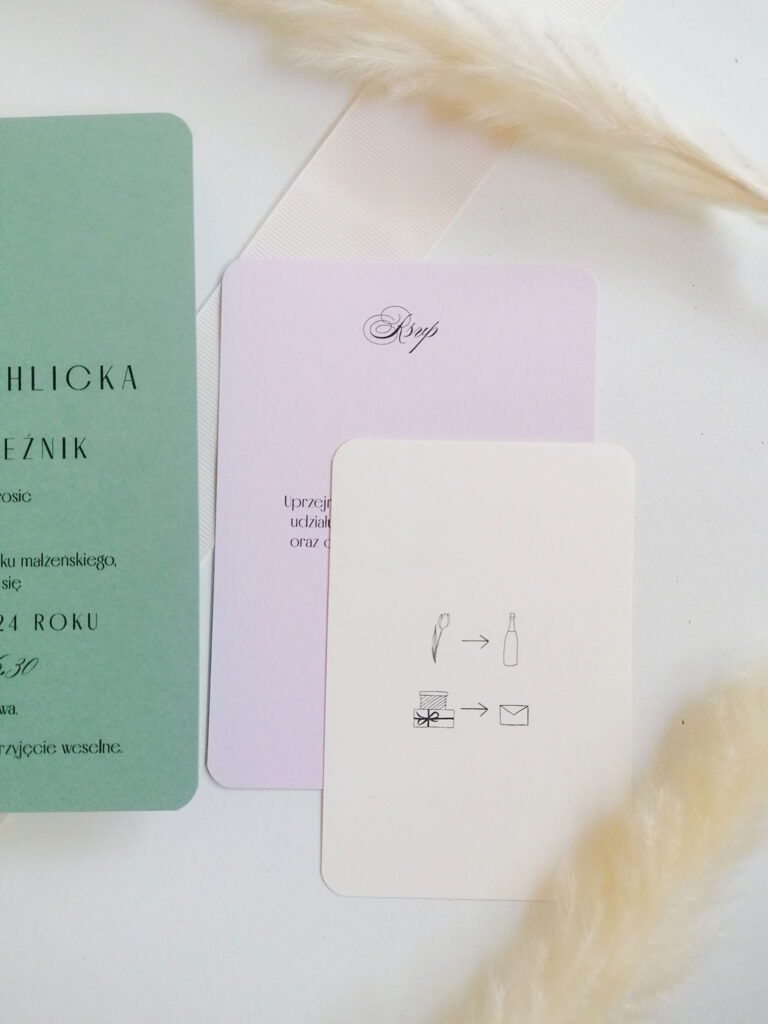 pastelowe zaproszenia ślubne w folderze kolekcja New York cartolina (2)