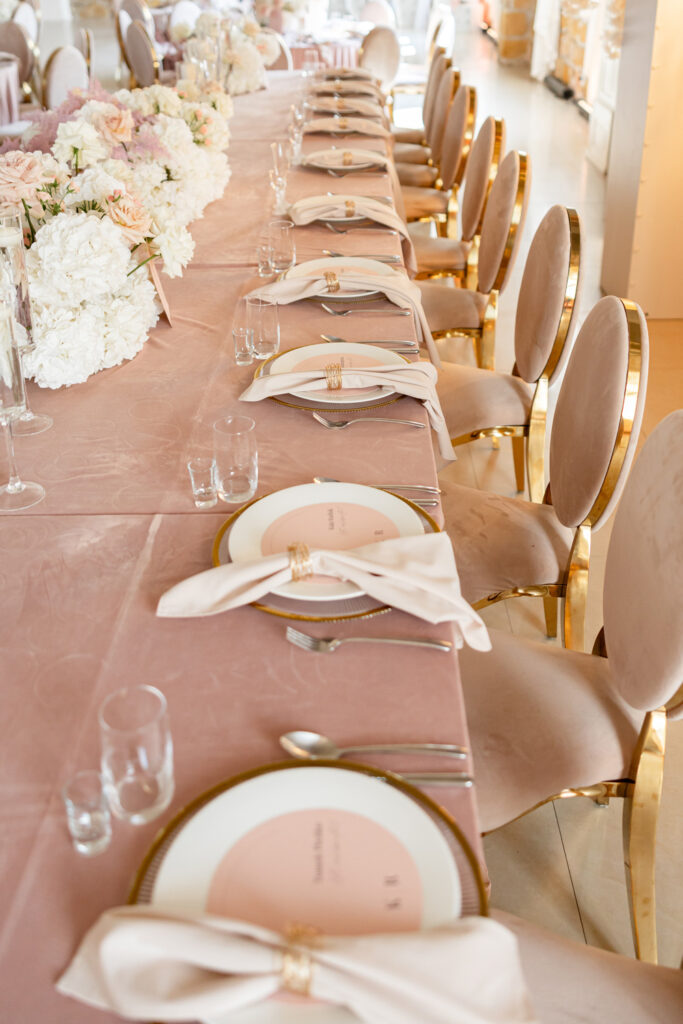 cartolina papeteria slubna okragle menu roz 4