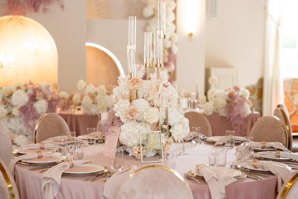 cartolina papeteria slubna okragle menu roz 8