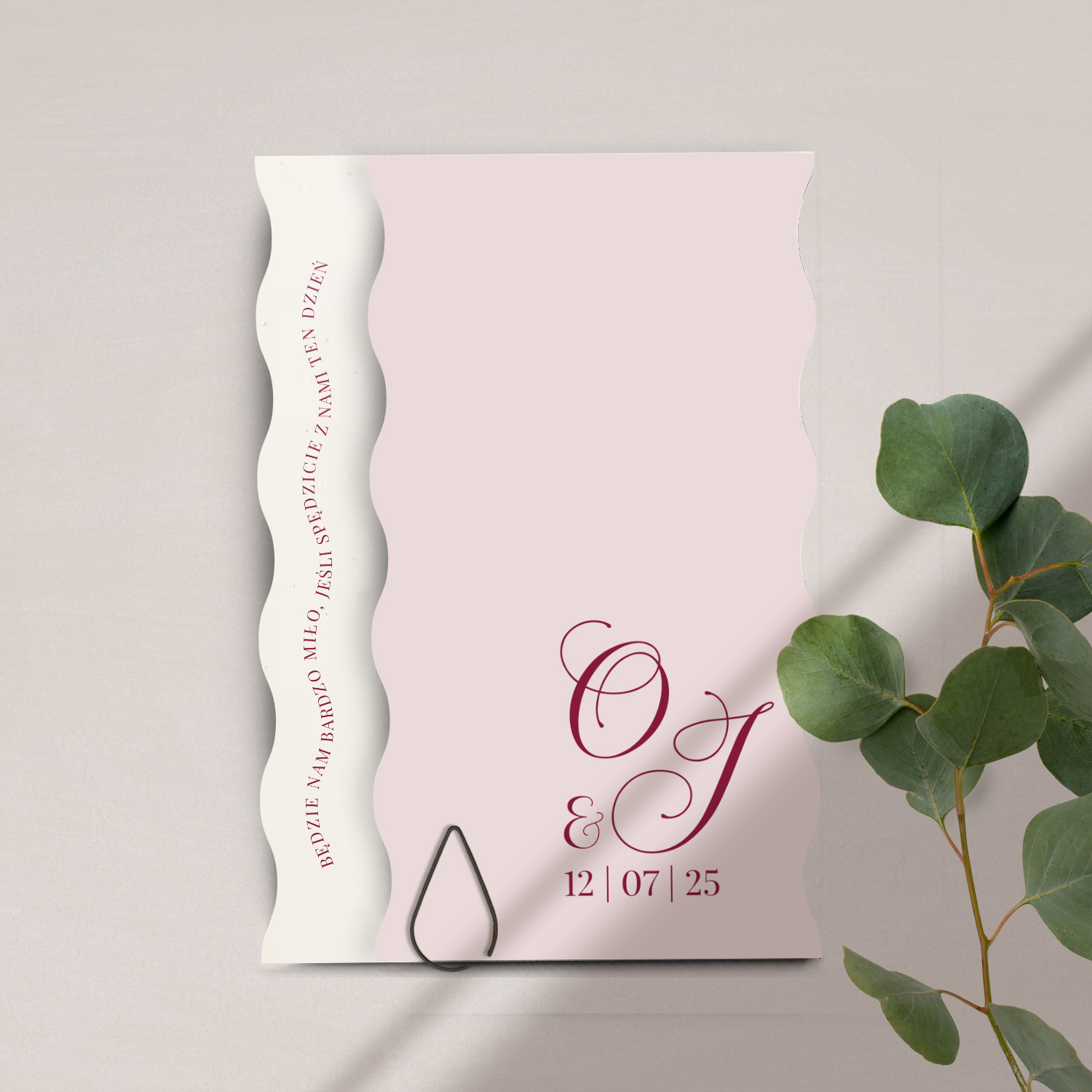 543 fale minimalistyczne pofalowane zaproszenia 1