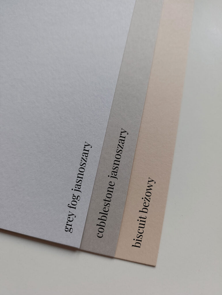 papiery szary bezowy zaproszenia cartolina