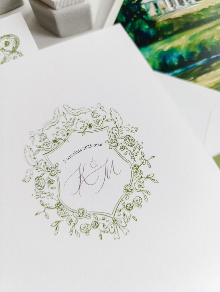 romantyczne zaproszenia ślubne vintage cartolina (2)