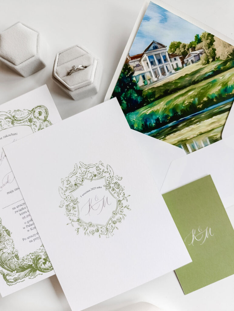 romantyczne zaproszenia ślubne vintage cartolina (4)