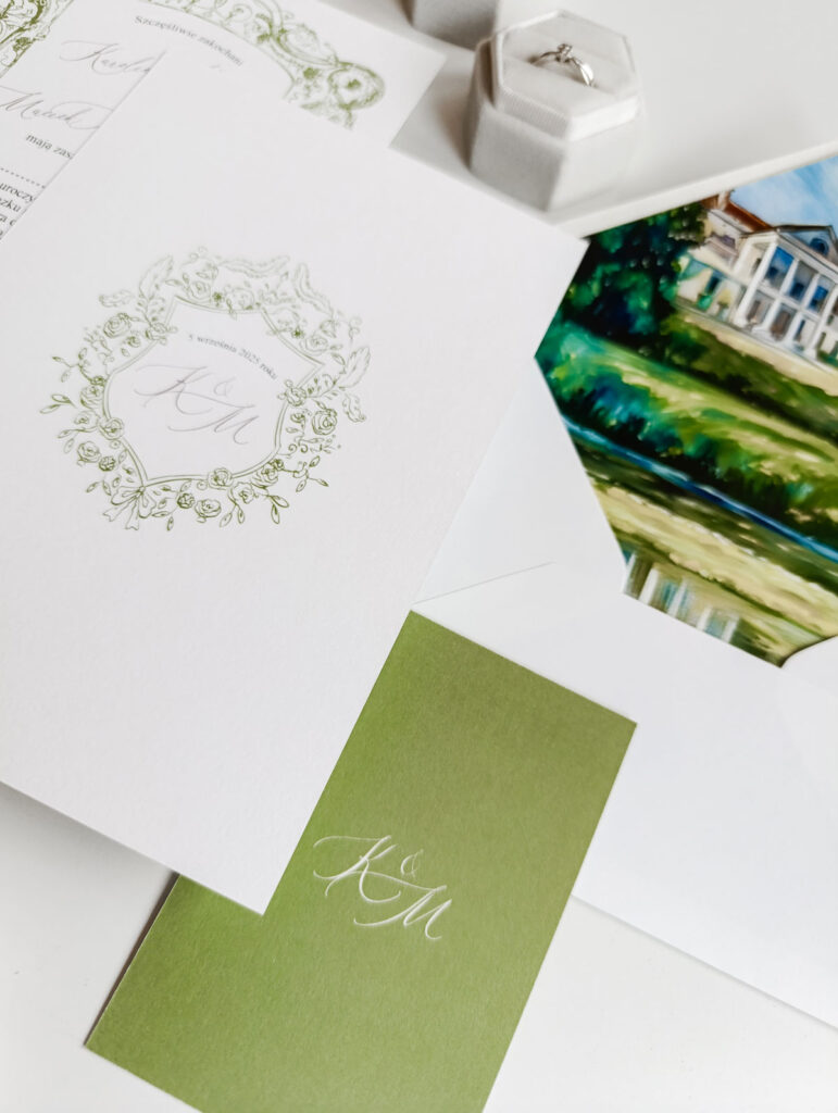 romantyczne zaproszenia ślubne vintage cartolina (5)