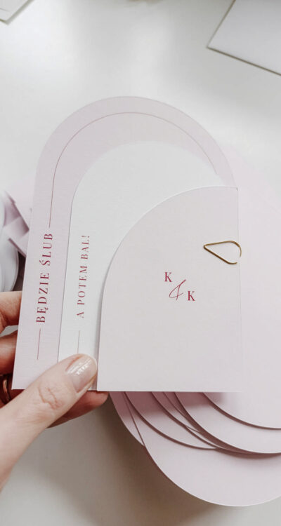 Cartolina zaproszenia ślubne00439