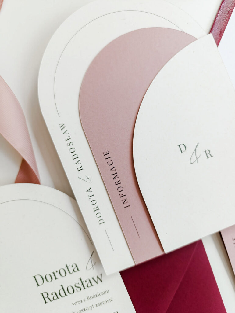 Cartolina zaproszenia ślubne bordowe00011