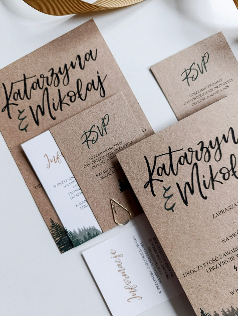 Cartolina zaproszenia ślubne00046