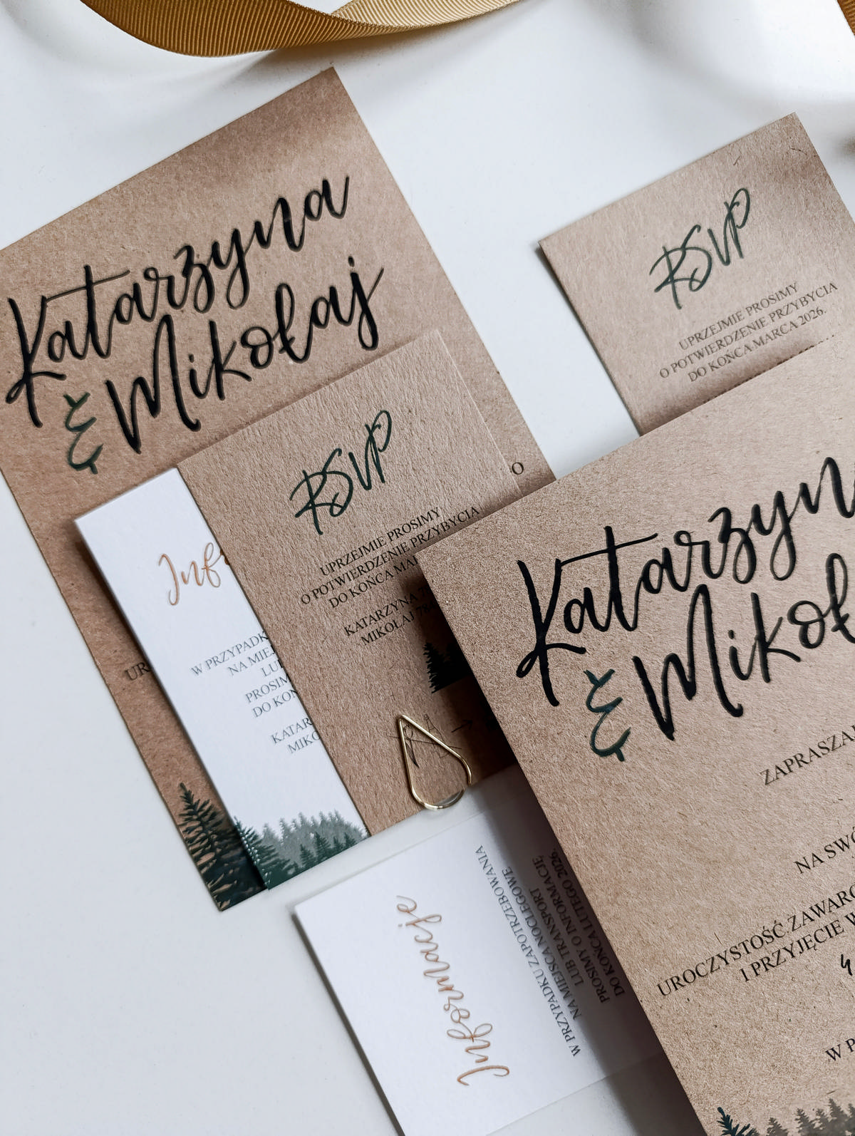 Cartolina zaproszenia ślubne00046