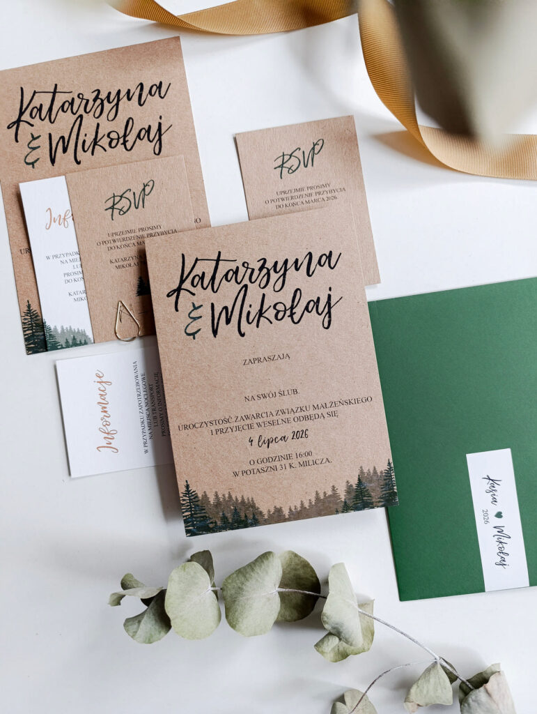 Cartolina zaproszenia ślubne00047