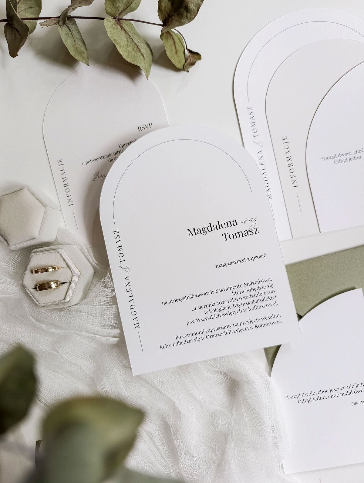 Cartolina zaproszenia ślubne00127