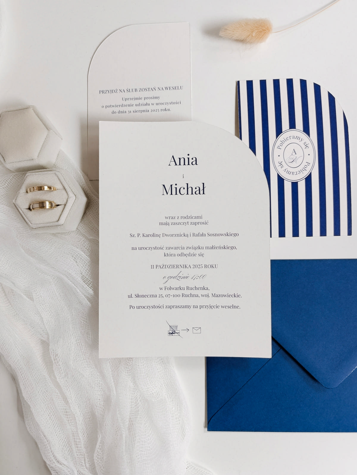 Cartolina zaproszenia ślubne00133