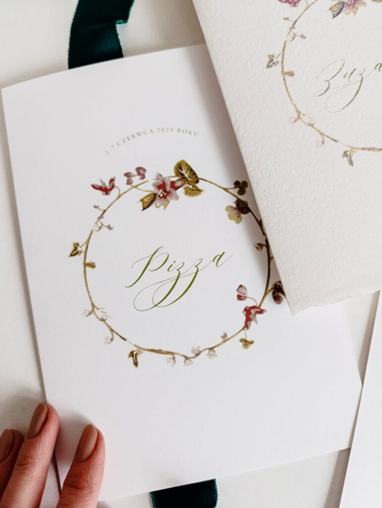 Cartolina zaproszenia ślubne00227