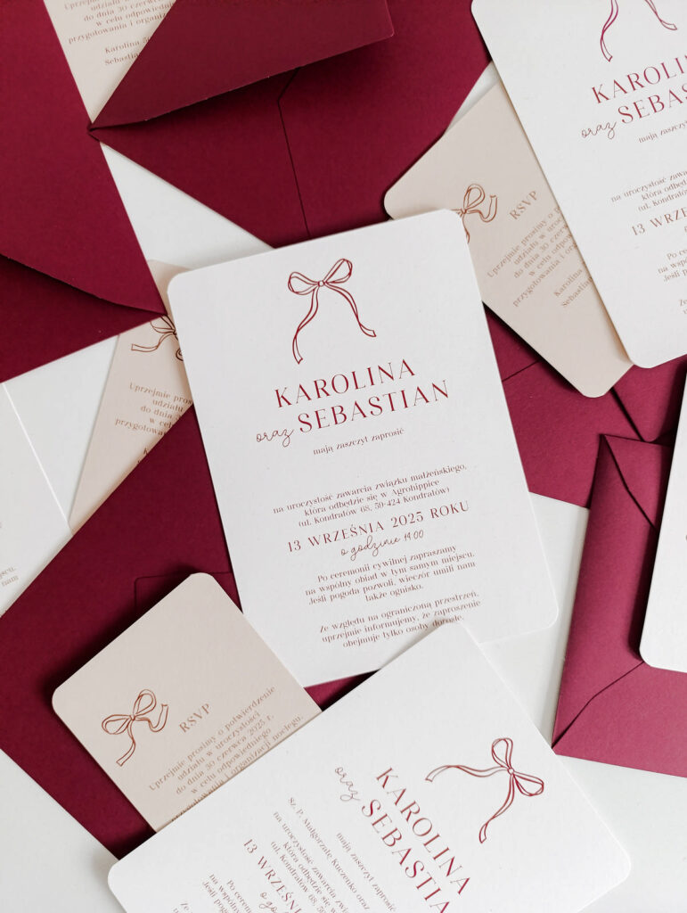 Cartolina zaproszenia ślubne00237