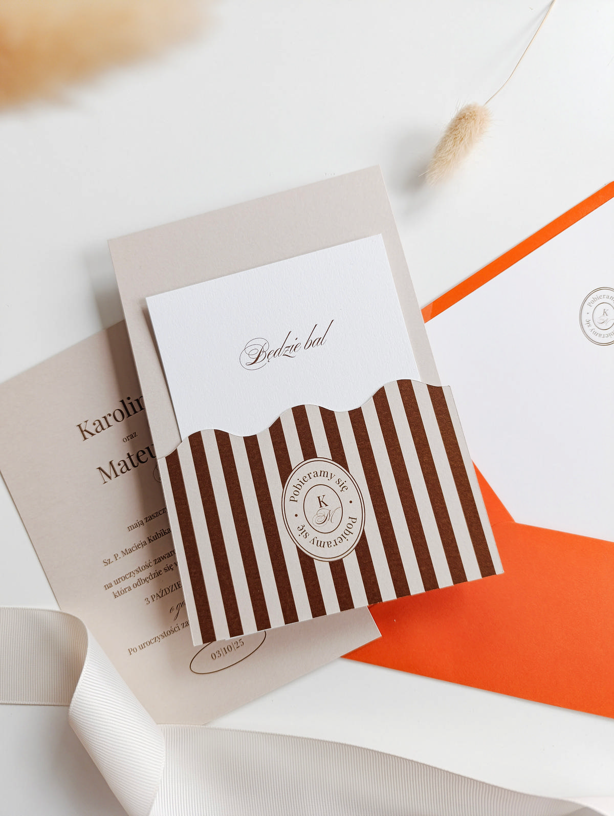 Cartolina zaproszenia ślubne00250