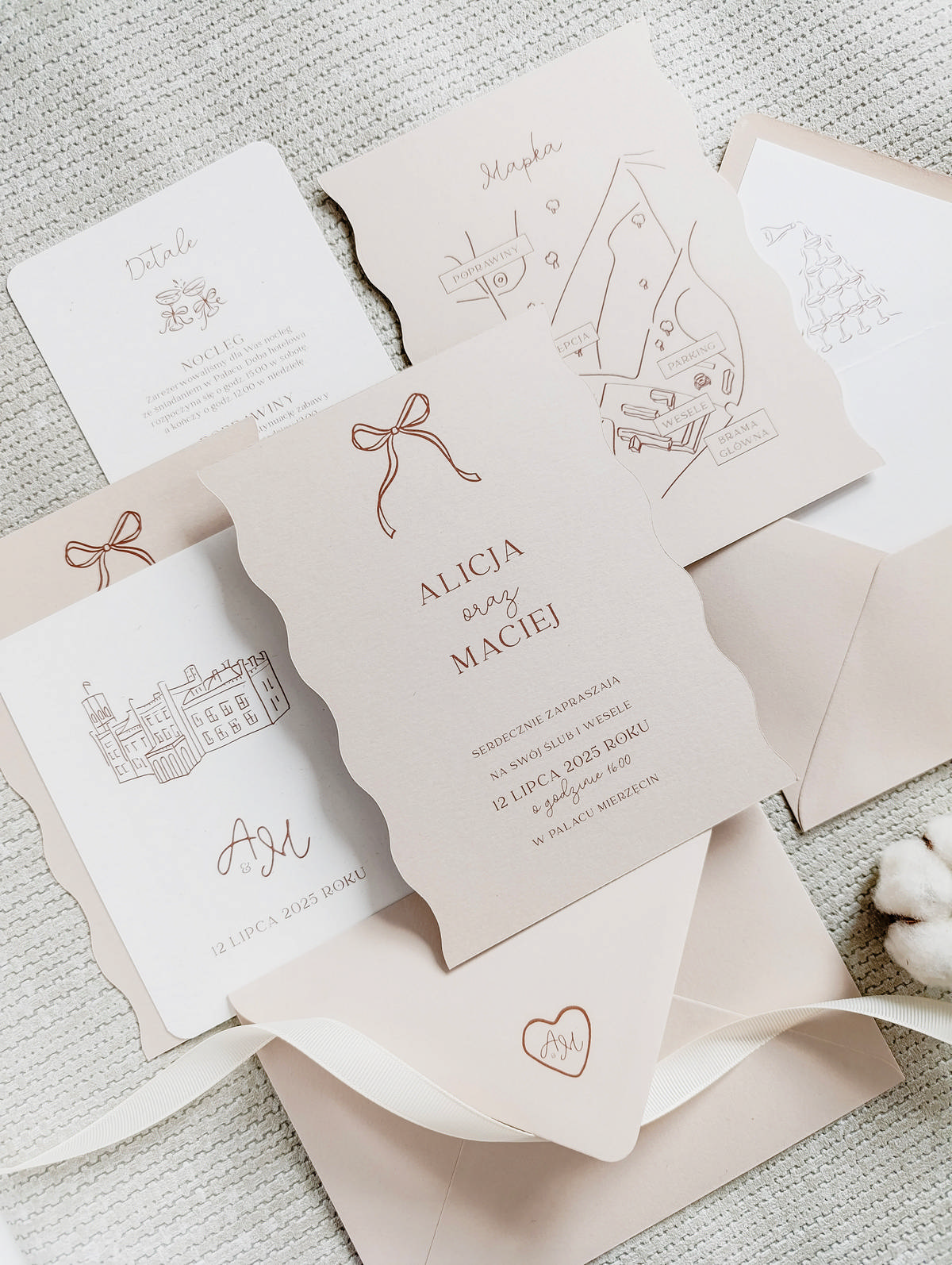Cartolina zaproszenia ślubne00267