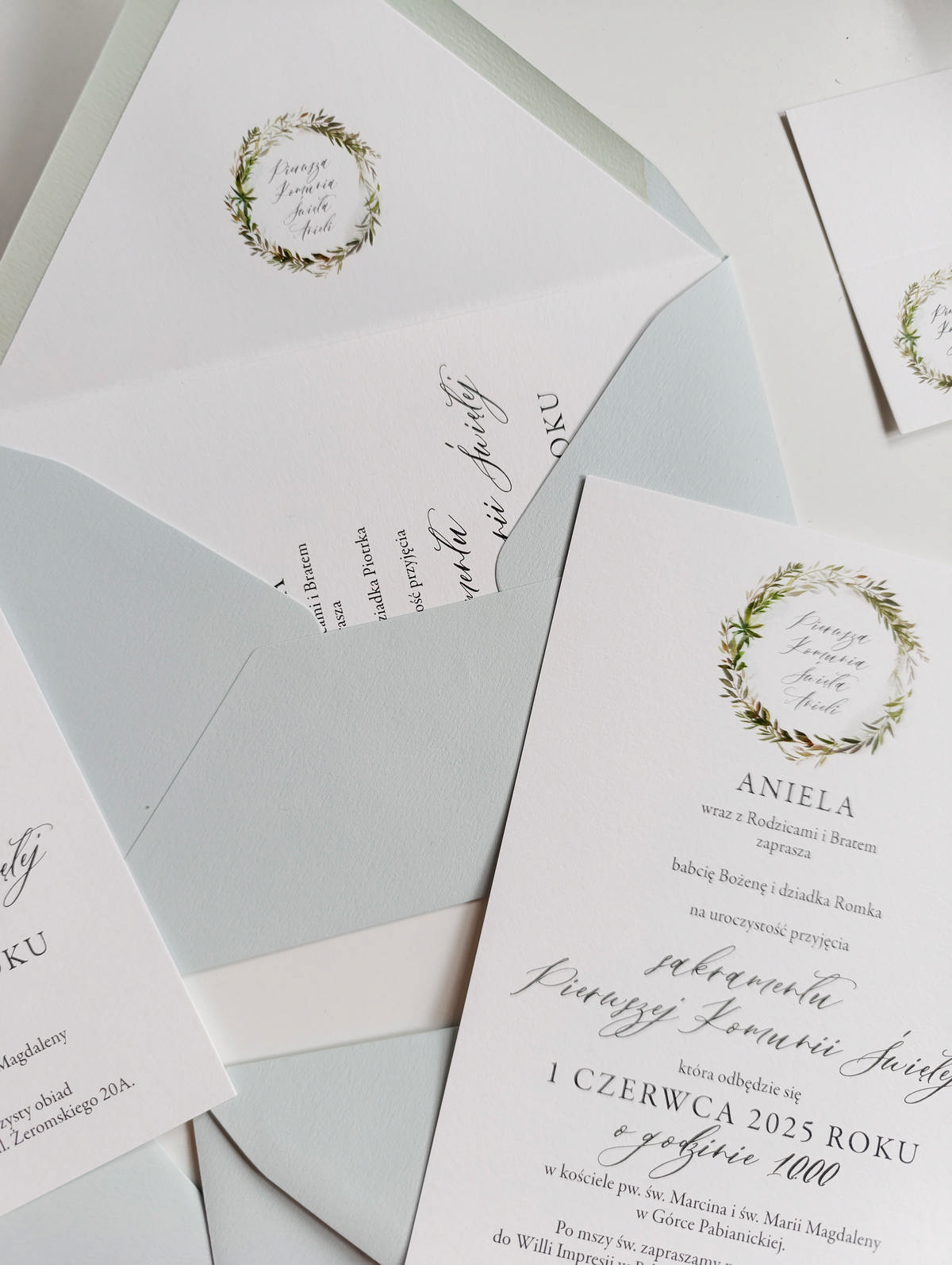 Cartolina zaproszenia ślubne00308