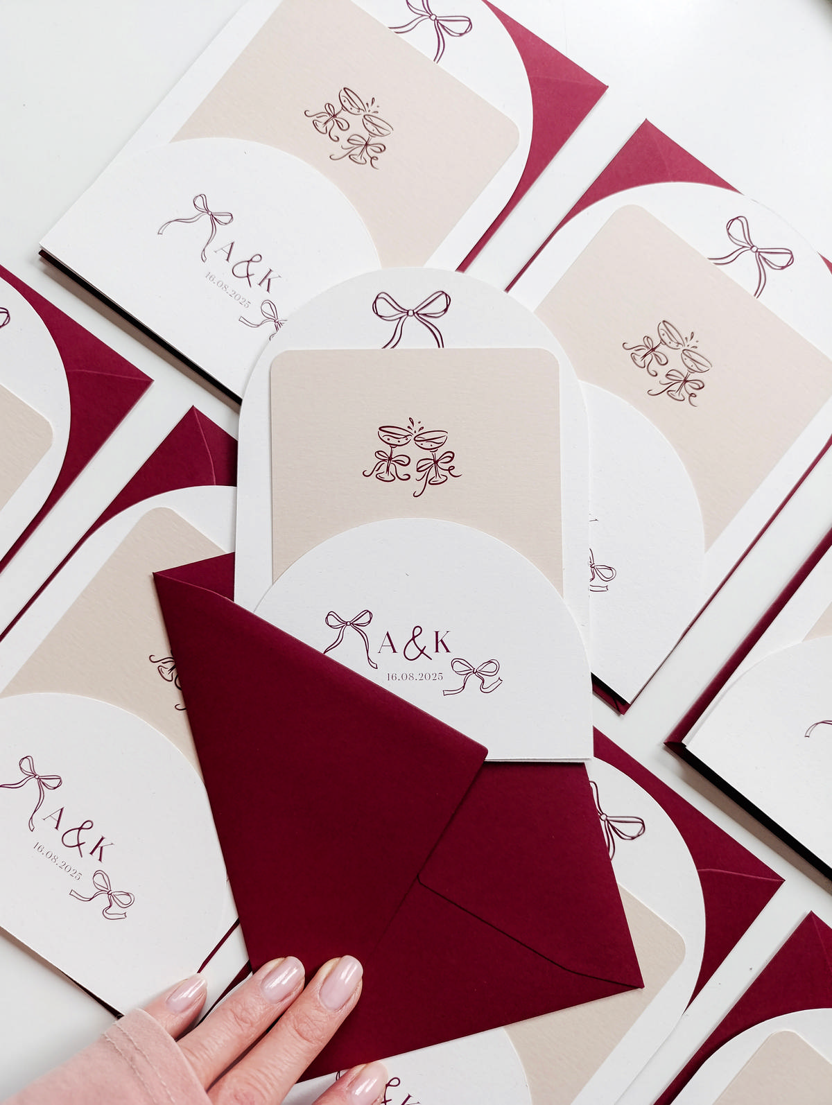 Cartolina zaproszenia ślubne00316