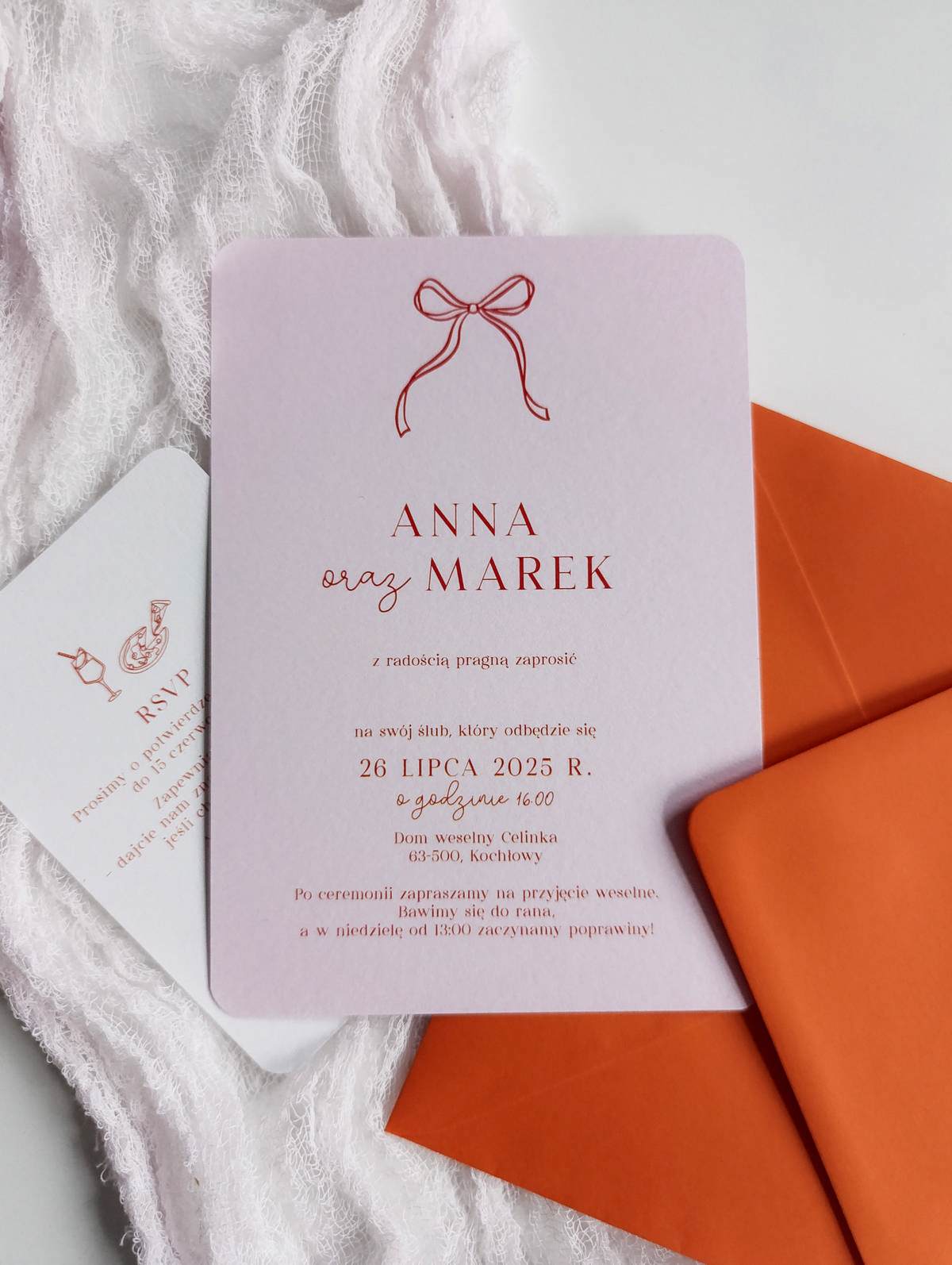 Cartolina zaproszenia ślubne00339