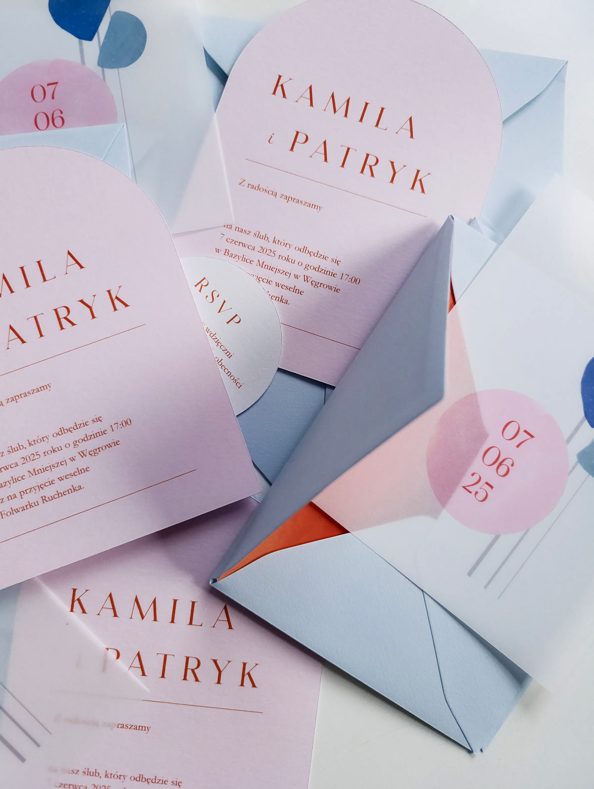 Cartolina zaproszenia ślubne00343