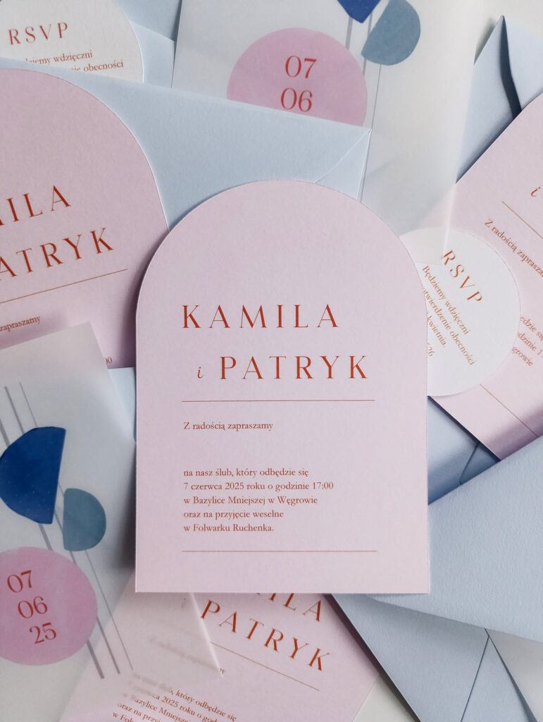 Cartolina zaproszenia ślubne00345