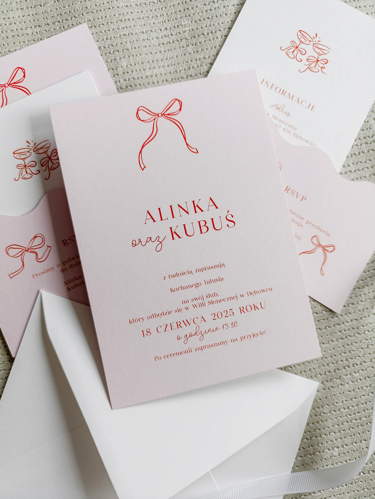 Cartolina zaproszenia ślubne00359