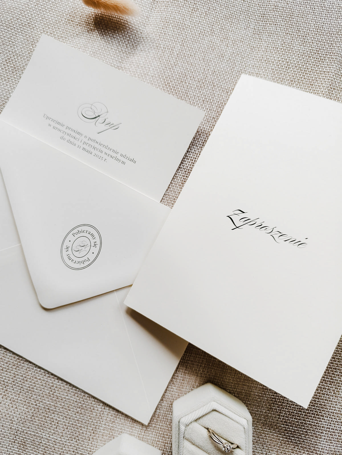 Cartolina zaproszenia ślubne00370