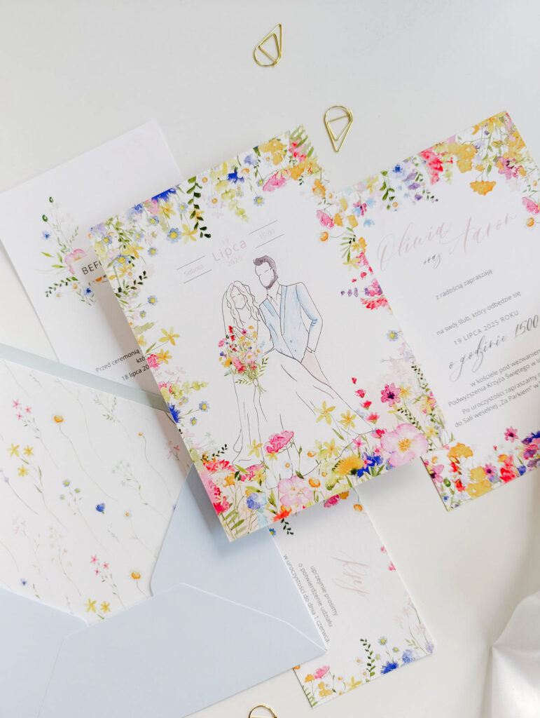 Cartolina zaproszenia ślubne00383