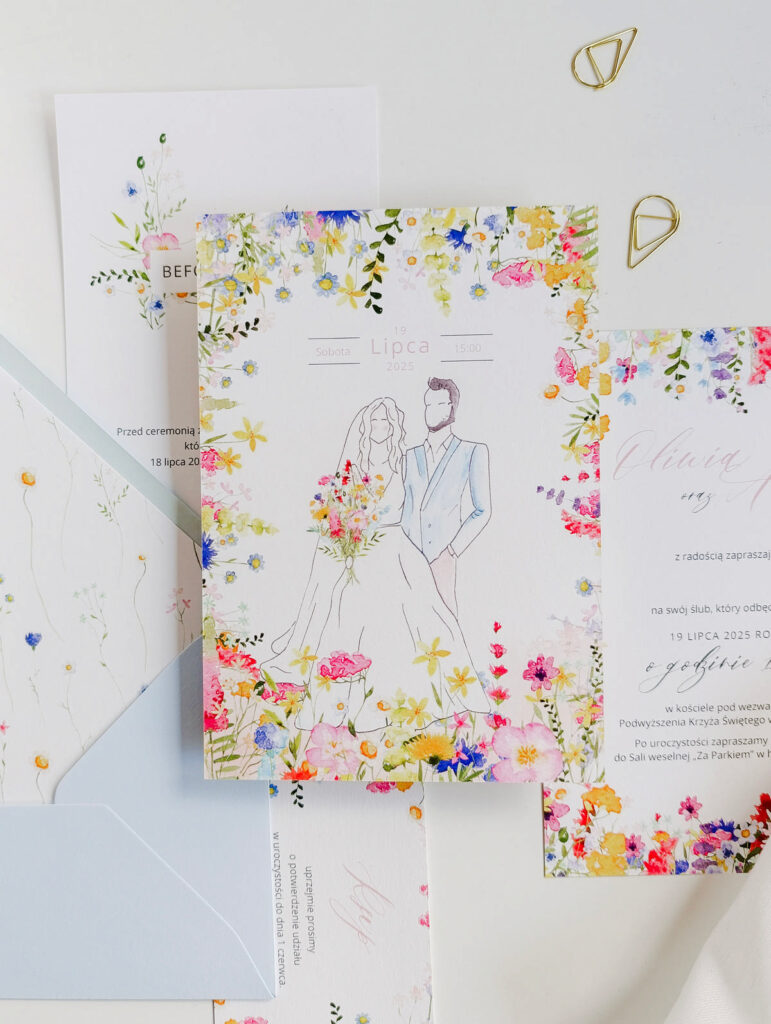 Cartolina zaproszenia ślubne00384