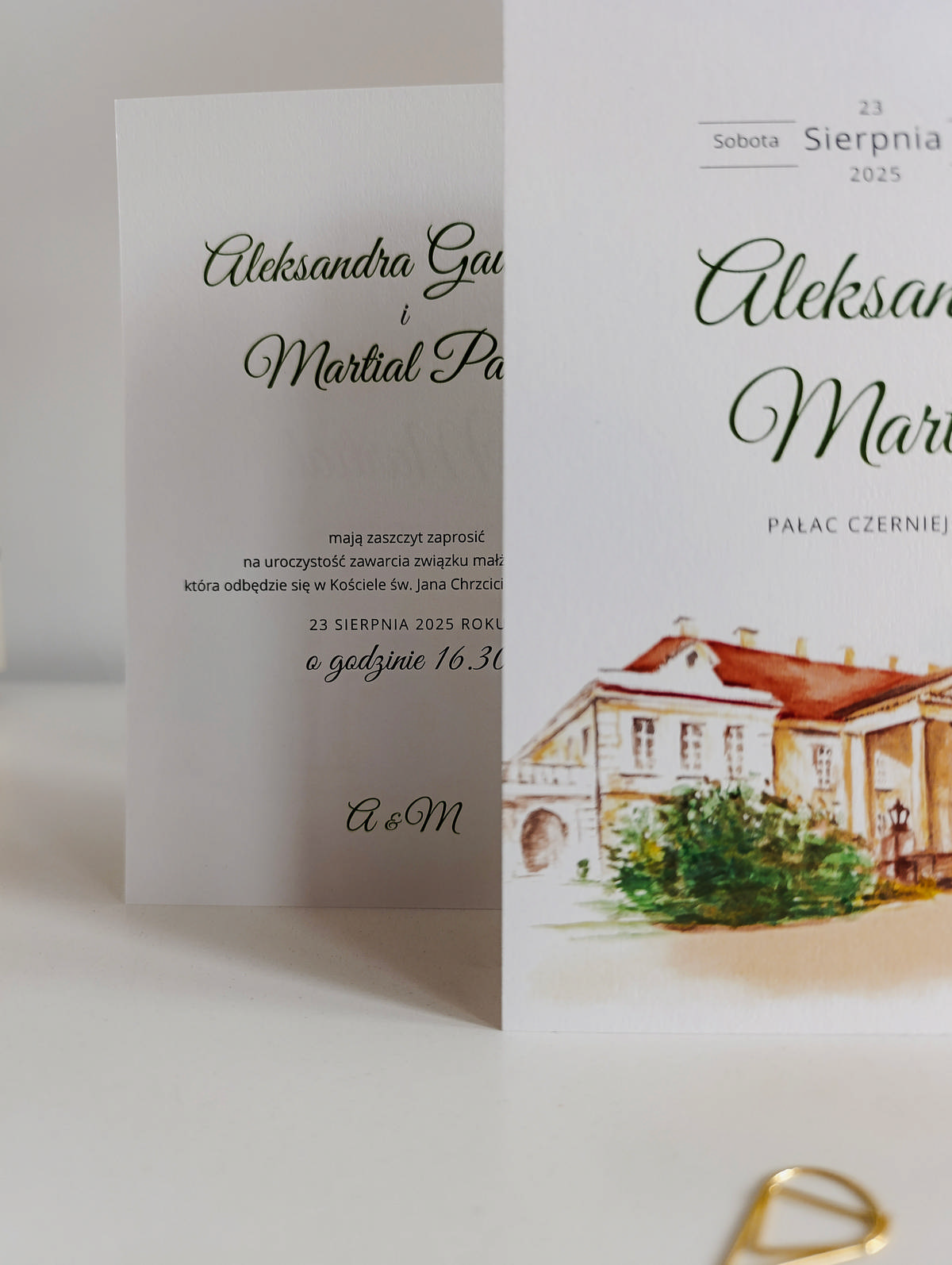 Cartolina zaproszenia ślubne00406