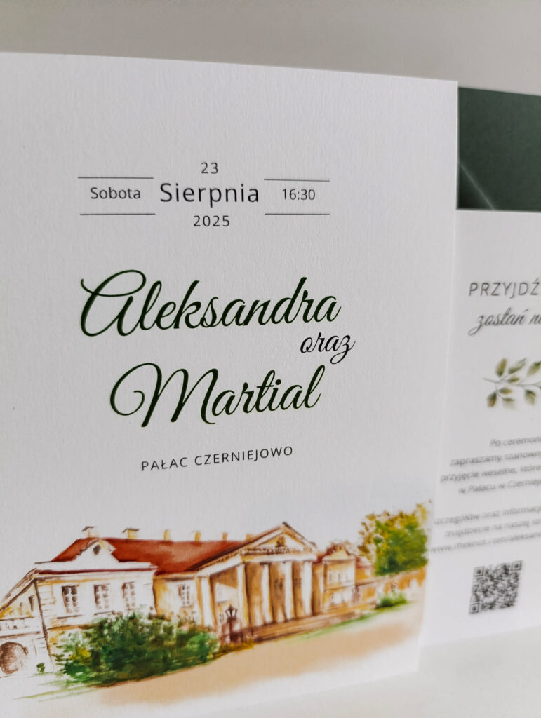 Cartolina zaproszenia ślubne00407