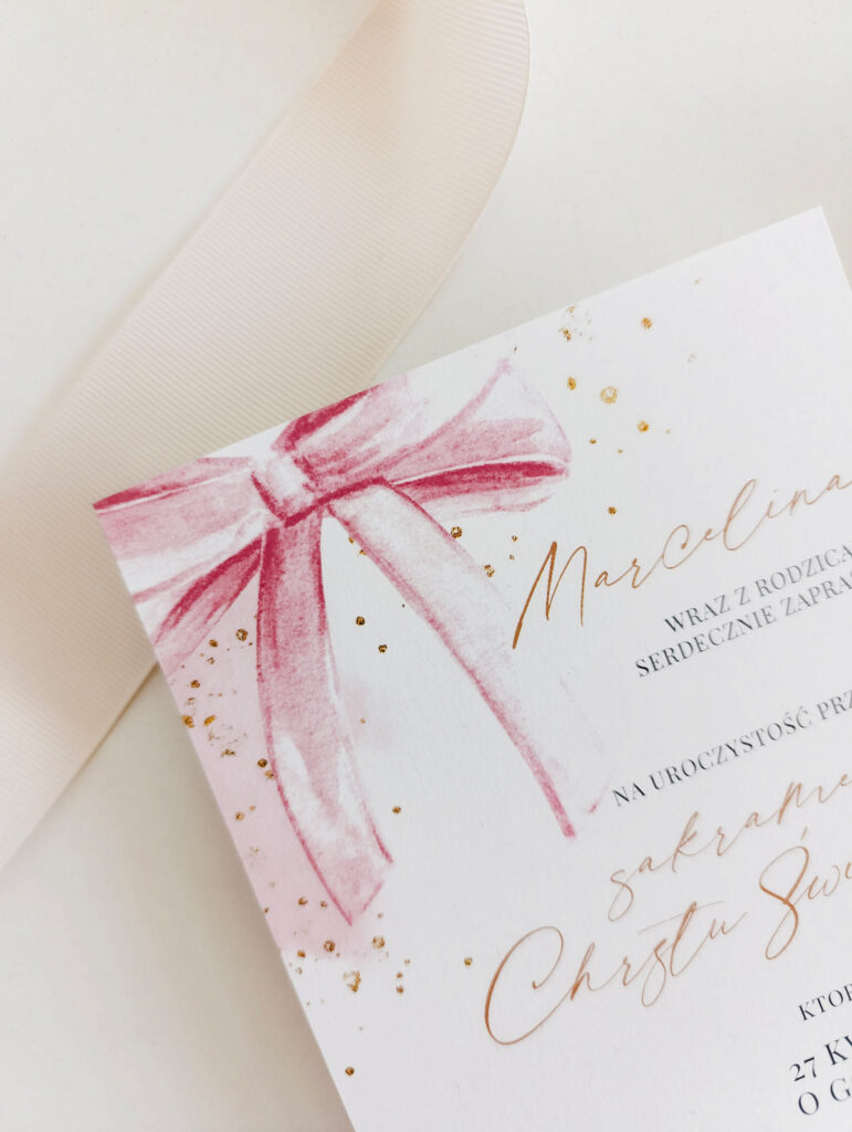 zaproszenia na chrzest Cartolina zaproszenia ślubne00414 (4)